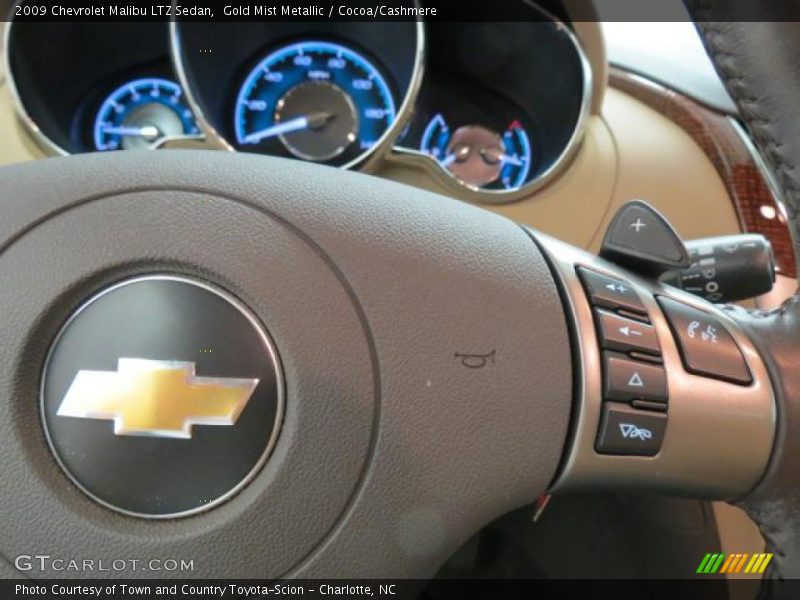 Gold Mist Metallic / Cocoa/Cashmere 2009 Chevrolet Malibu LTZ Sedan