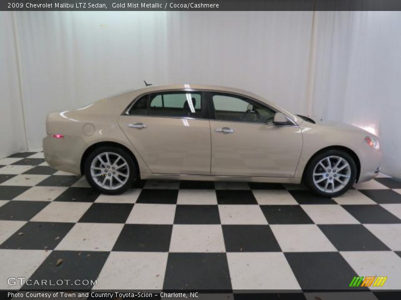 Gold Mist Metallic / Cocoa/Cashmere 2009 Chevrolet Malibu LTZ Sedan