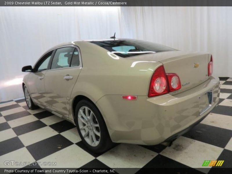Gold Mist Metallic / Cocoa/Cashmere 2009 Chevrolet Malibu LTZ Sedan