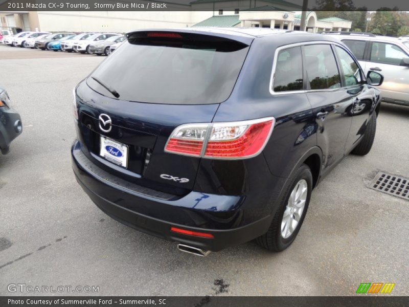 Stormy Blue Mica / Black 2011 Mazda CX-9 Touring