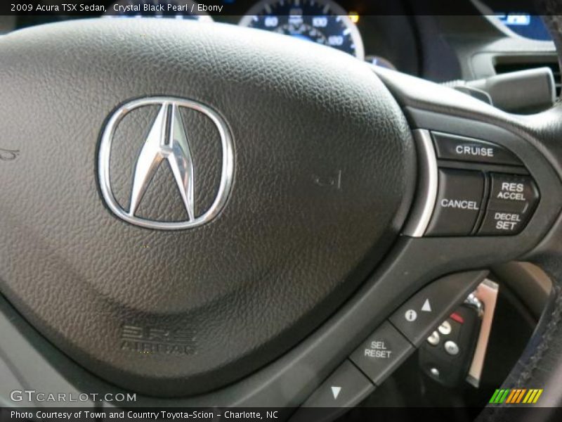 Crystal Black Pearl / Ebony 2009 Acura TSX Sedan