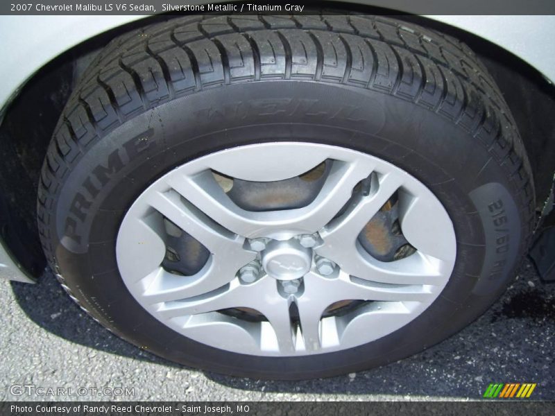 Silverstone Metallic / Titanium Gray 2007 Chevrolet Malibu LS V6 Sedan