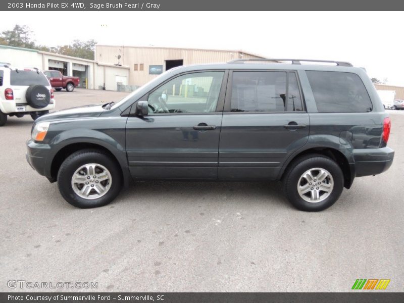 Sage Brush Pearl / Gray 2003 Honda Pilot EX 4WD
