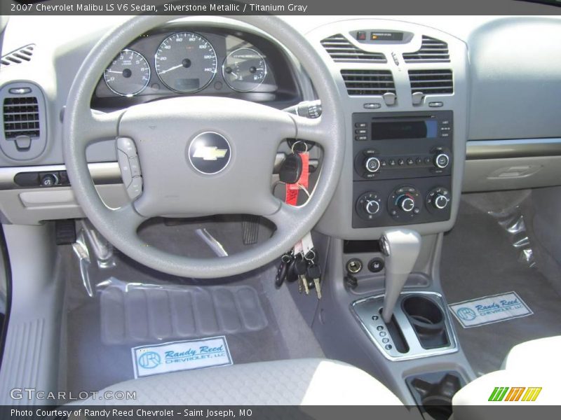 Silverstone Metallic / Titanium Gray 2007 Chevrolet Malibu LS V6 Sedan