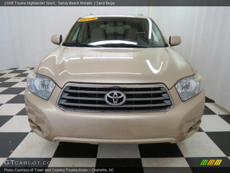 Sandy Beach Metallic / Sand Beige 2008 Toyota Highlander Sport