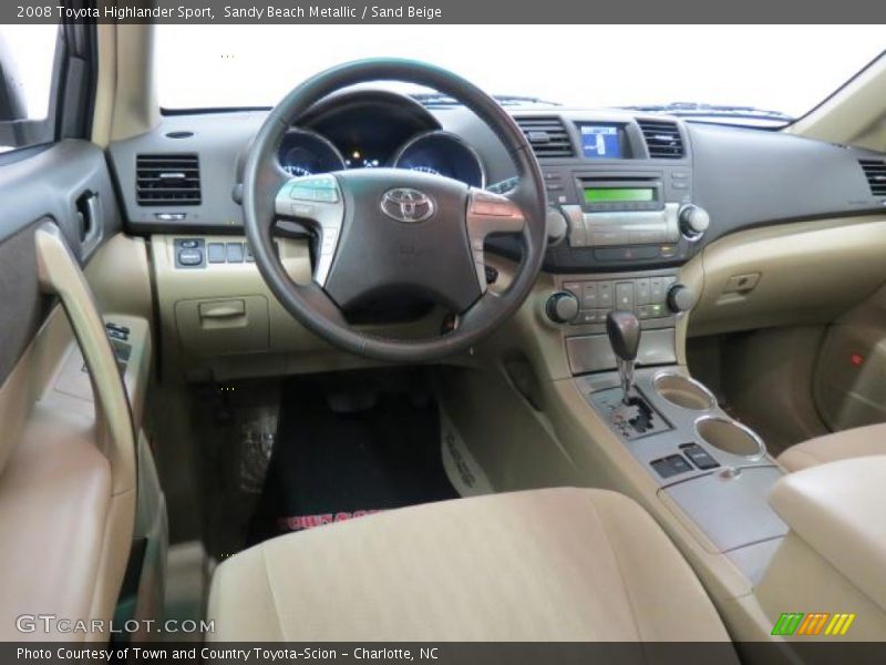 Sandy Beach Metallic / Sand Beige 2008 Toyota Highlander Sport
