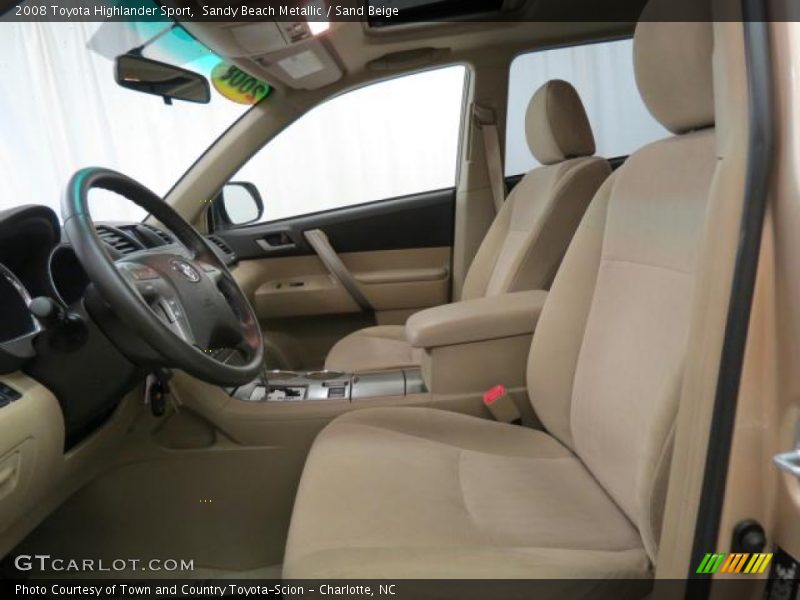 Sandy Beach Metallic / Sand Beige 2008 Toyota Highlander Sport