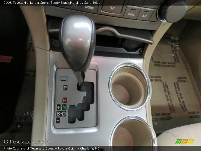 Sandy Beach Metallic / Sand Beige 2008 Toyota Highlander Sport
