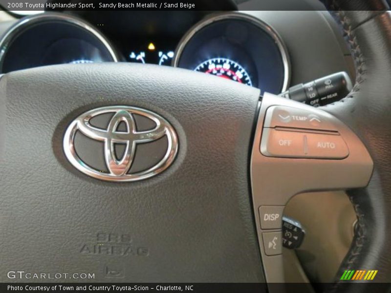 Sandy Beach Metallic / Sand Beige 2008 Toyota Highlander Sport