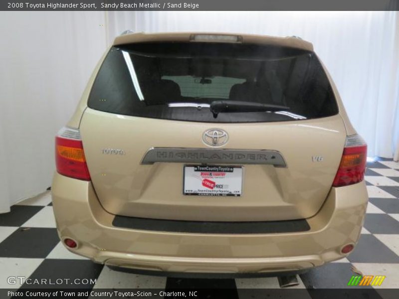 Sandy Beach Metallic / Sand Beige 2008 Toyota Highlander Sport