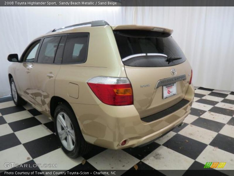 Sandy Beach Metallic / Sand Beige 2008 Toyota Highlander Sport