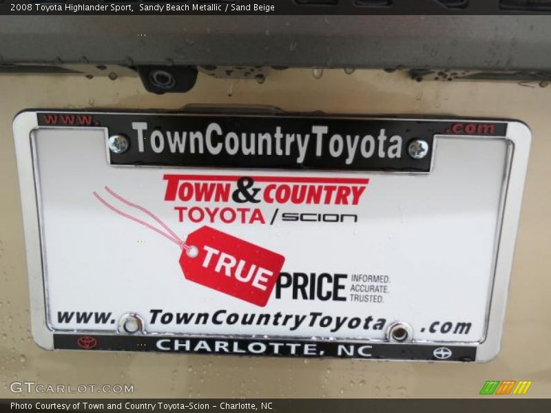 Sandy Beach Metallic / Sand Beige 2008 Toyota Highlander Sport