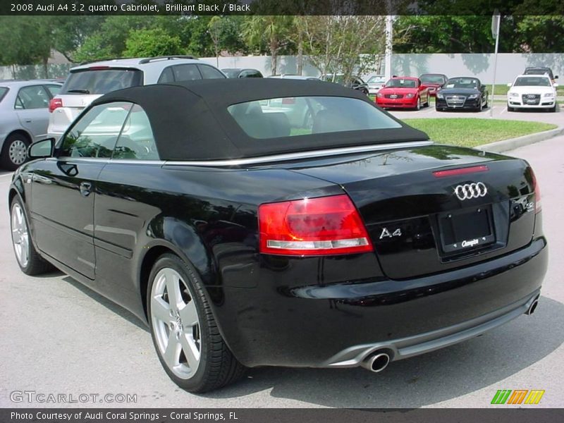 Brilliant Black / Black 2008 Audi A4 3.2 quattro Cabriolet