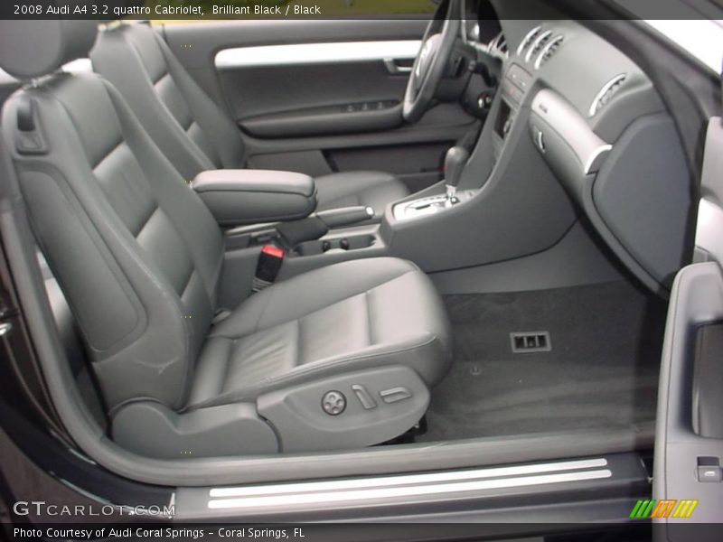 Brilliant Black / Black 2008 Audi A4 3.2 quattro Cabriolet
