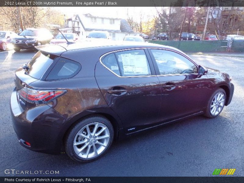 Fire Agate Pearl / Black 2012 Lexus CT 200h Hybrid Premium