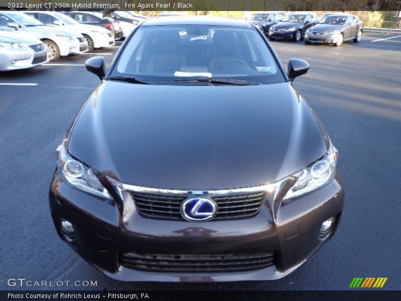 Fire Agate Pearl / Black 2012 Lexus CT 200h Hybrid Premium
