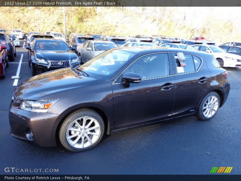 Fire Agate Pearl / Black 2012 Lexus CT 200h Hybrid Premium