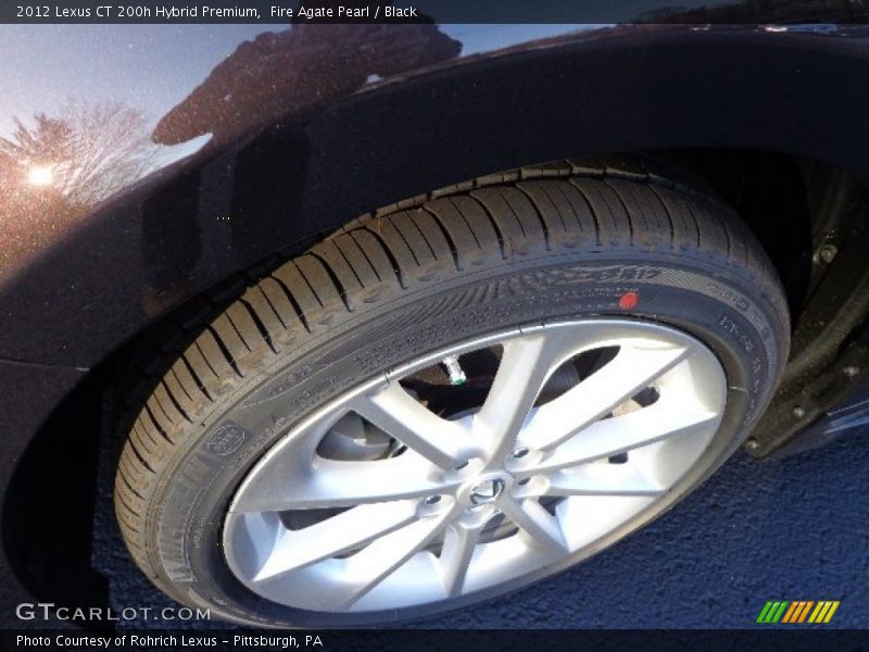 Fire Agate Pearl / Black 2012 Lexus CT 200h Hybrid Premium