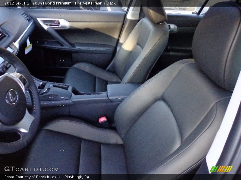 Fire Agate Pearl / Black 2012 Lexus CT 200h Hybrid Premium