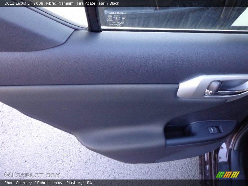 Fire Agate Pearl / Black 2012 Lexus CT 200h Hybrid Premium