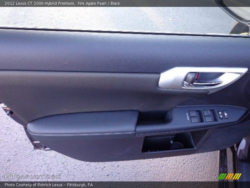 Fire Agate Pearl / Black 2012 Lexus CT 200h Hybrid Premium