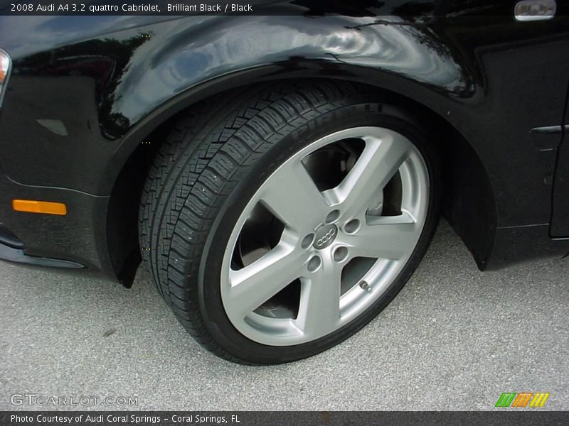 Brilliant Black / Black 2008 Audi A4 3.2 quattro Cabriolet