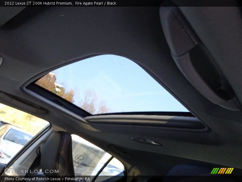 Fire Agate Pearl / Black 2012 Lexus CT 200h Hybrid Premium