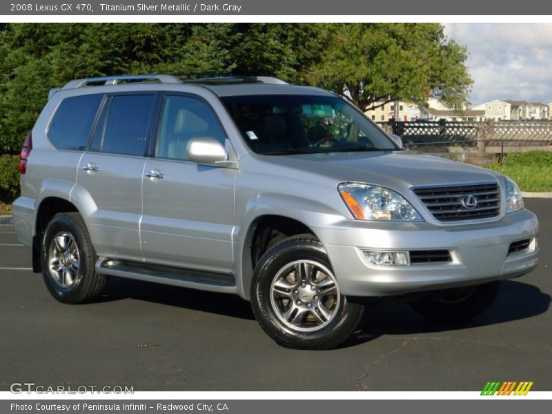 Titanium Silver Metallic / Dark Gray 2008 Lexus GX 470