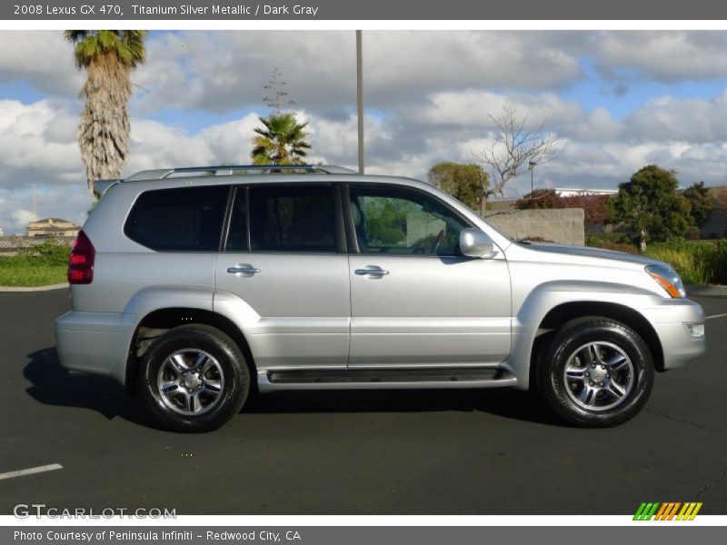 Titanium Silver Metallic / Dark Gray 2008 Lexus GX 470