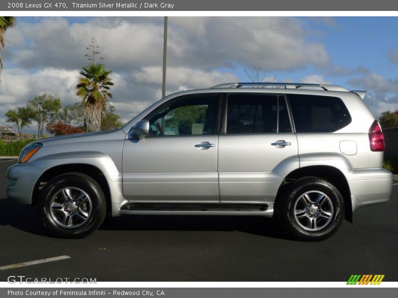 Titanium Silver Metallic / Dark Gray 2008 Lexus GX 470