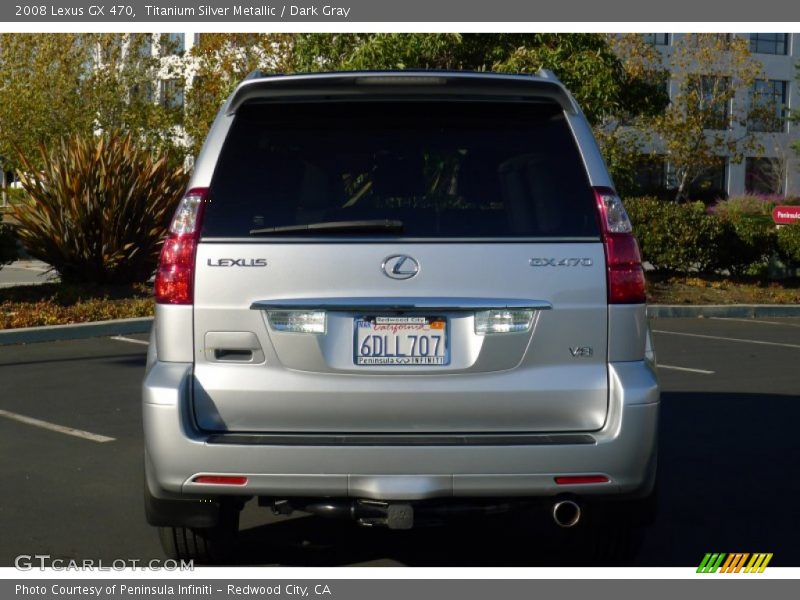 Titanium Silver Metallic / Dark Gray 2008 Lexus GX 470