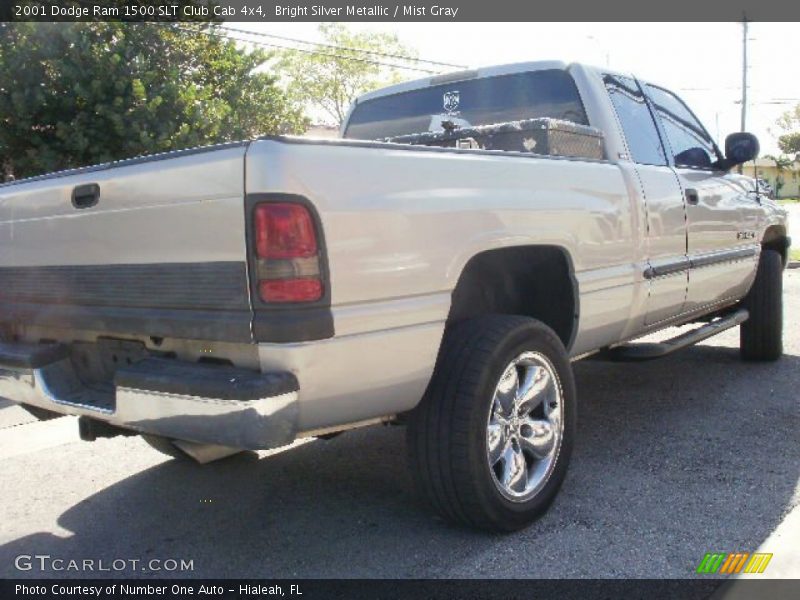 Bright Silver Metallic / Mist Gray 2001 Dodge Ram 1500 SLT Club Cab 4x4