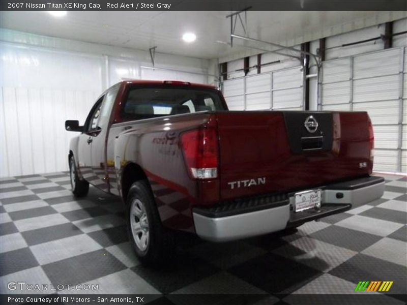 Red Alert / Steel Gray 2007 Nissan Titan XE King Cab