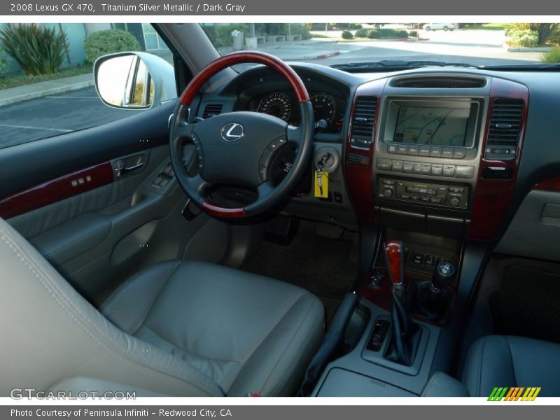 Titanium Silver Metallic / Dark Gray 2008 Lexus GX 470