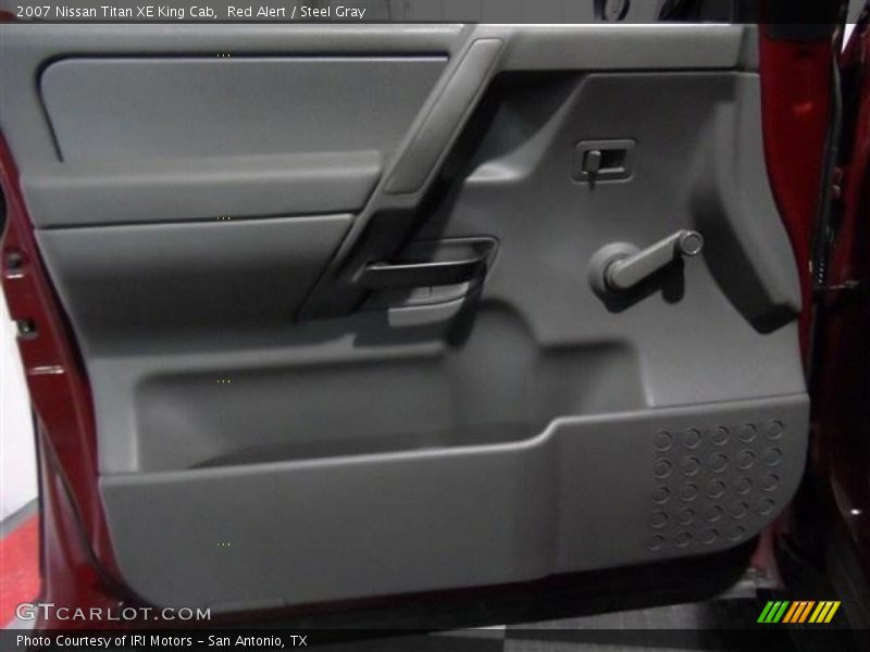 Red Alert / Steel Gray 2007 Nissan Titan XE King Cab