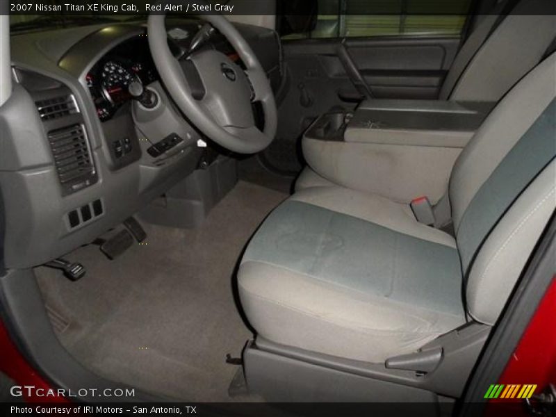 Red Alert / Steel Gray 2007 Nissan Titan XE King Cab