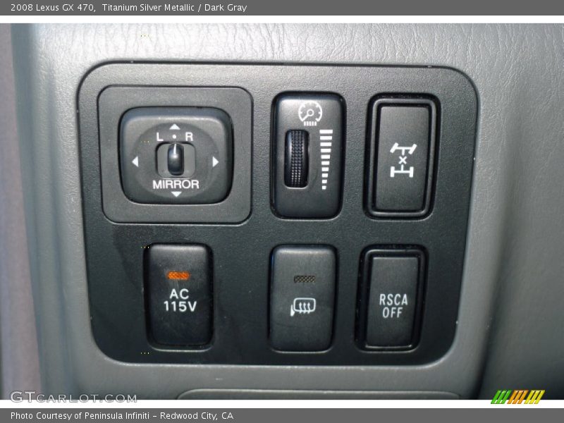 Titanium Silver Metallic / Dark Gray 2008 Lexus GX 470