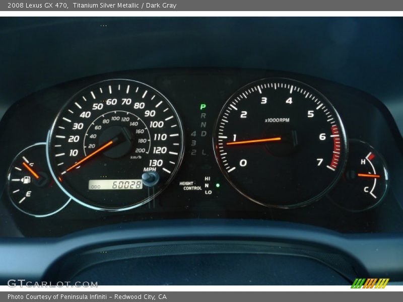 Titanium Silver Metallic / Dark Gray 2008 Lexus GX 470
