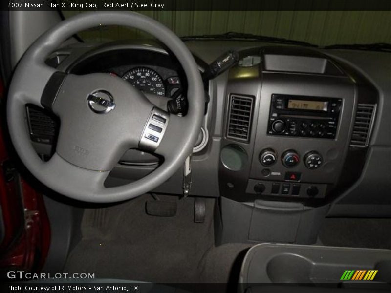 Red Alert / Steel Gray 2007 Nissan Titan XE King Cab