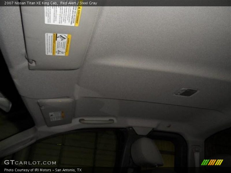 Red Alert / Steel Gray 2007 Nissan Titan XE King Cab