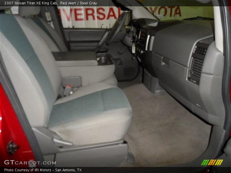 Red Alert / Steel Gray 2007 Nissan Titan XE King Cab