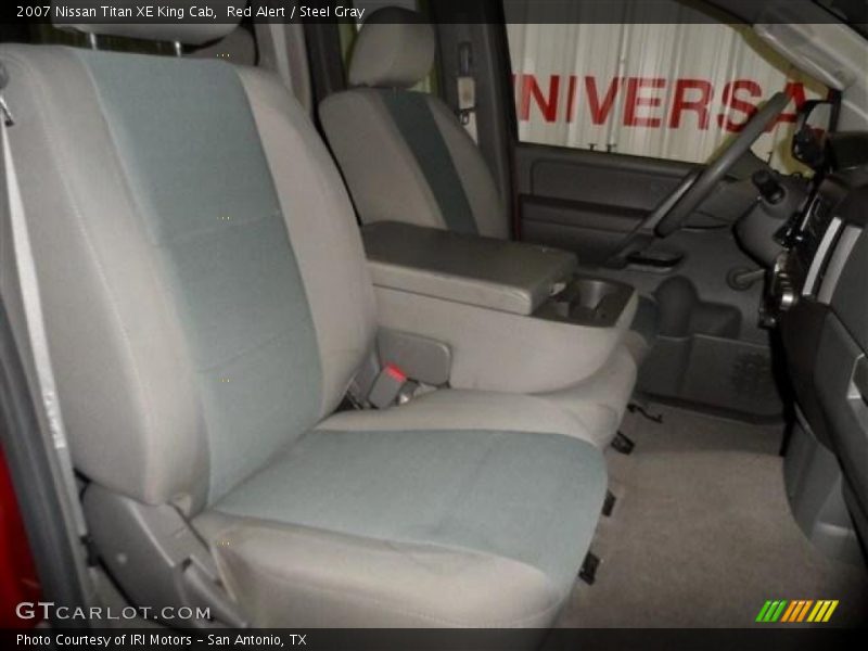 Red Alert / Steel Gray 2007 Nissan Titan XE King Cab