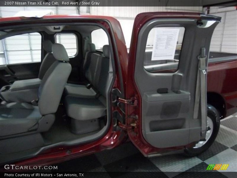Red Alert / Steel Gray 2007 Nissan Titan XE King Cab