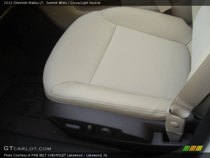 Summit White / Cocoa/Light Neutral 2013 Chevrolet Malibu LT