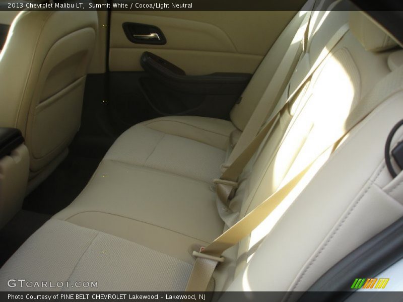 Summit White / Cocoa/Light Neutral 2013 Chevrolet Malibu LT