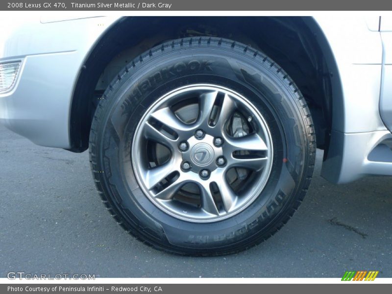 Titanium Silver Metallic / Dark Gray 2008 Lexus GX 470