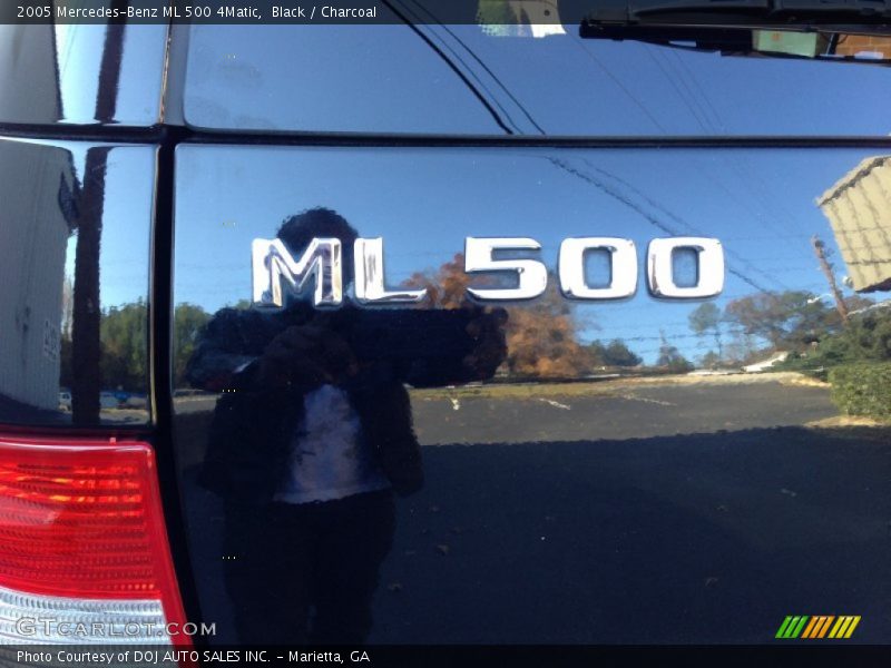 Black / Charcoal 2005 Mercedes-Benz ML 500 4Matic