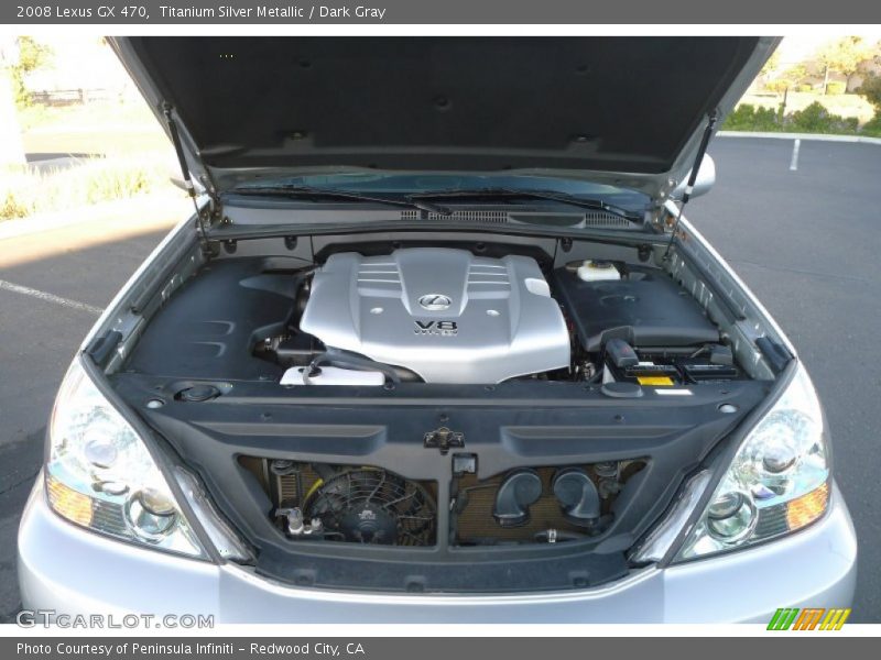 Titanium Silver Metallic / Dark Gray 2008 Lexus GX 470