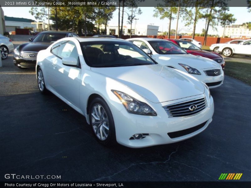 Moonlight White / Graphite 2013 Infiniti G 37 Journey Coupe