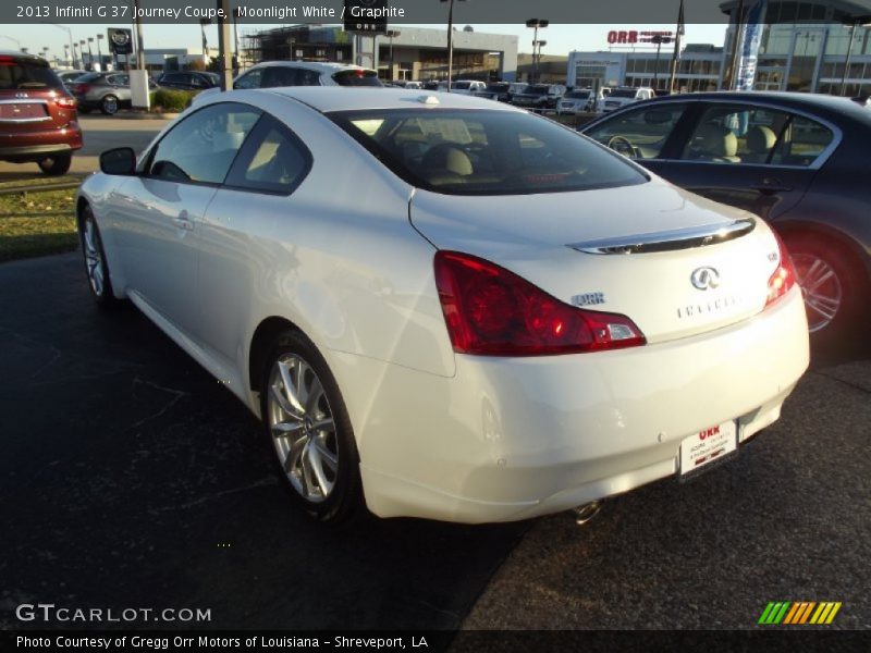 Moonlight White / Graphite 2013 Infiniti G 37 Journey Coupe